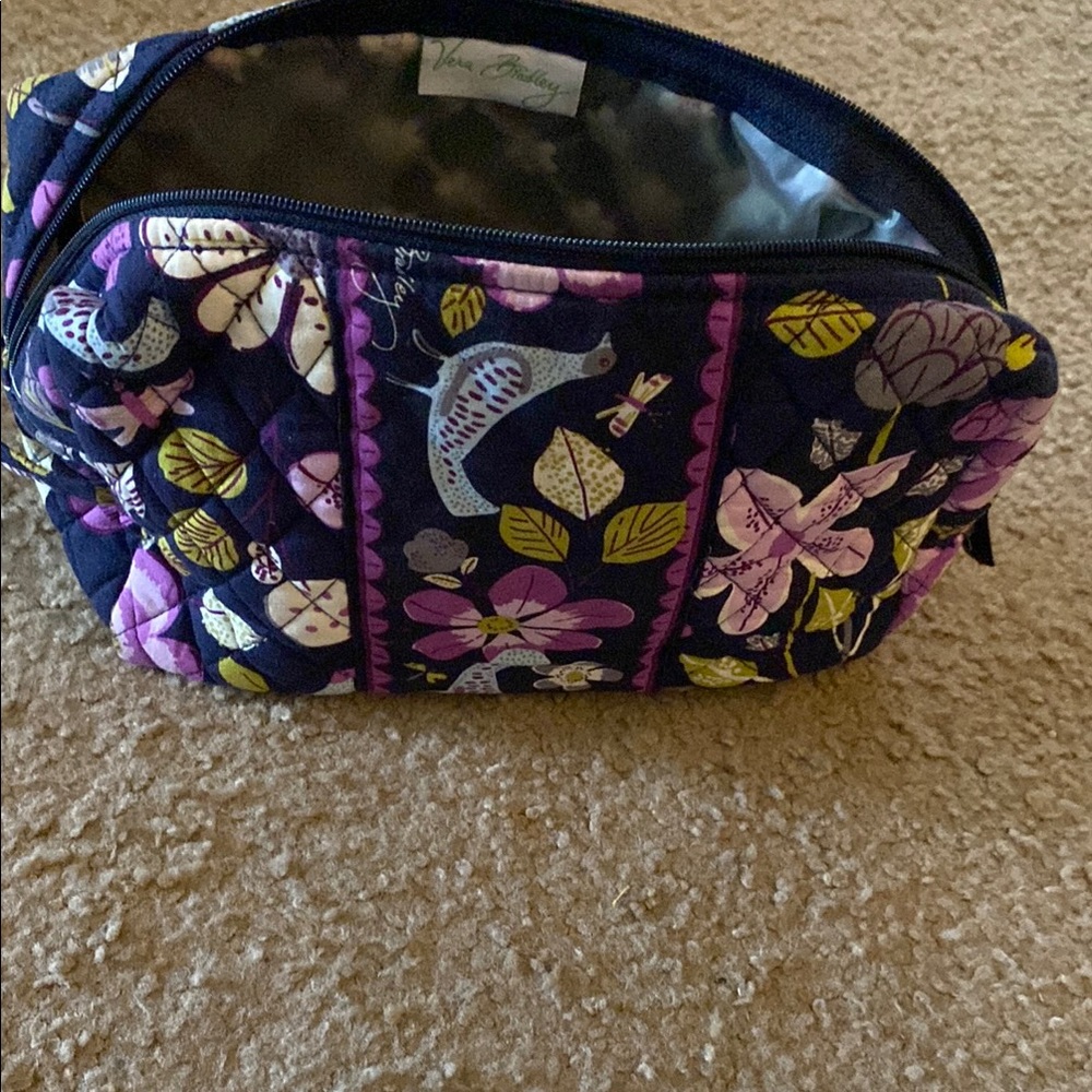 Vera Bradley Floral Quilted Cosmetic Bag. Euc.